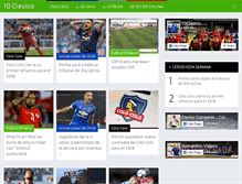 Tablet Screenshot of 10clasico.com